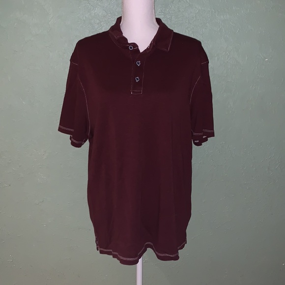 Beautiful Wallin & Bros maroon Polo Shirt, Size XL - Picture 5 of 8